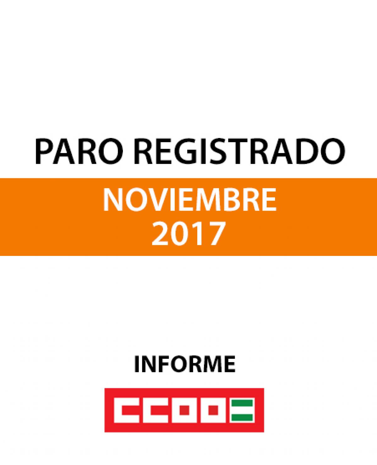 Paro registrado noviembre 2017
