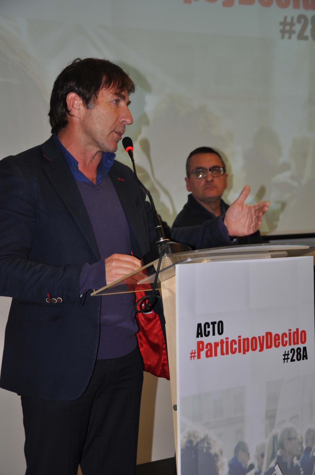 El actor Antonio de la Torre tambin particip y apoy el acto