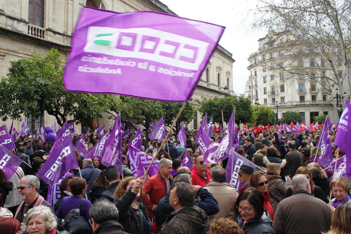 Imagen de una de las movilizaciones del 8M en Andaluca