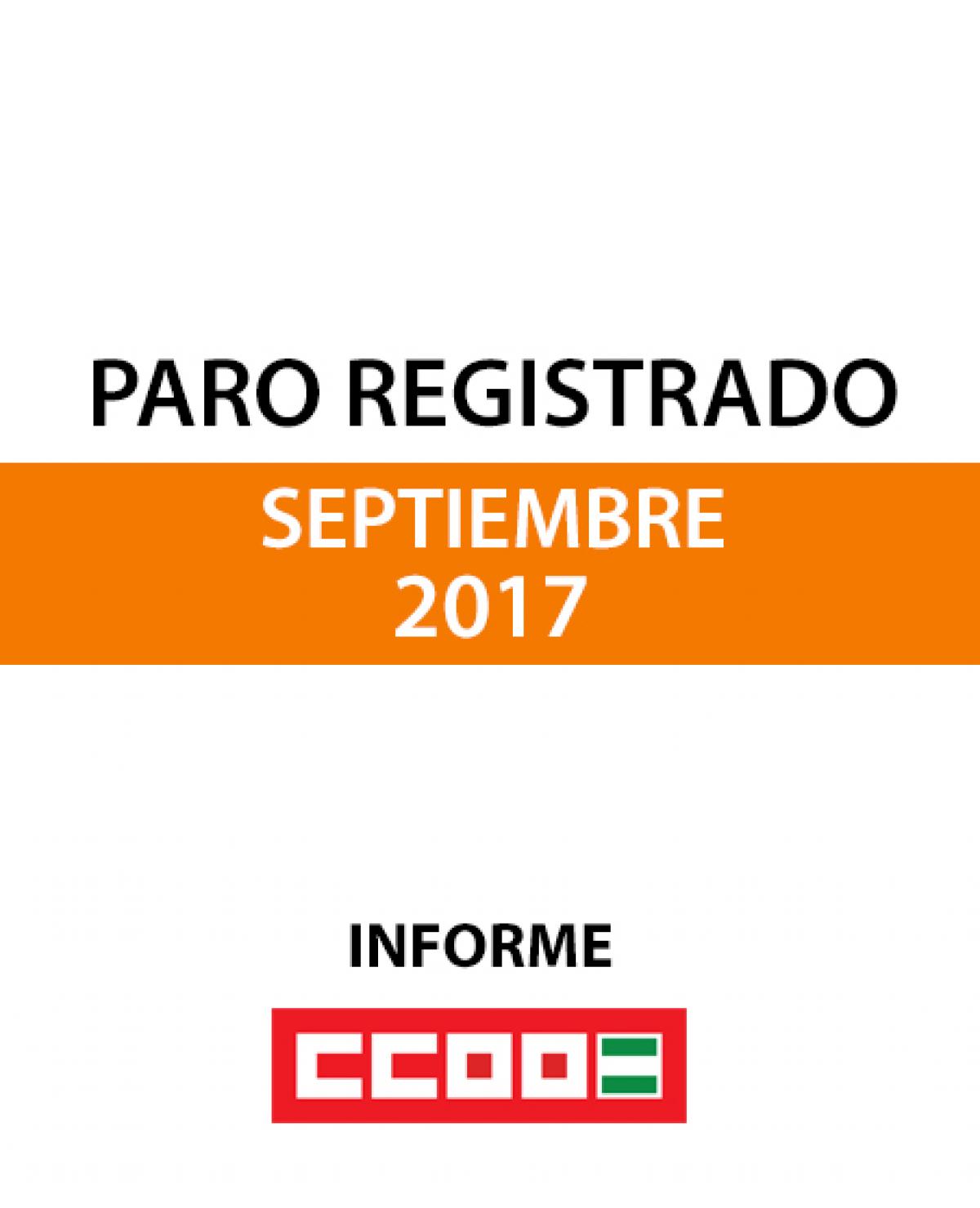 Paro registrado septiembre 2017