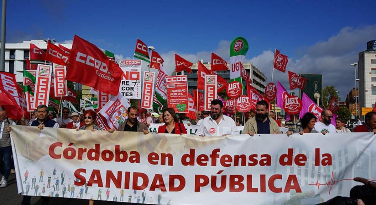 Imagen de la manifestacin en defensa de la sanidad pblica celebrada en octubre de 2023.