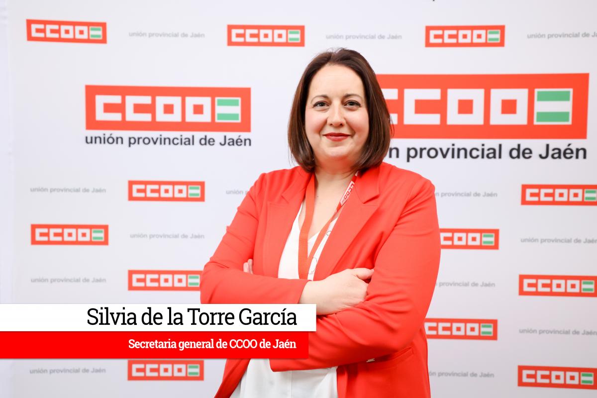 Silvia de la Torre Garca, secretaria general de CCOO de Jan