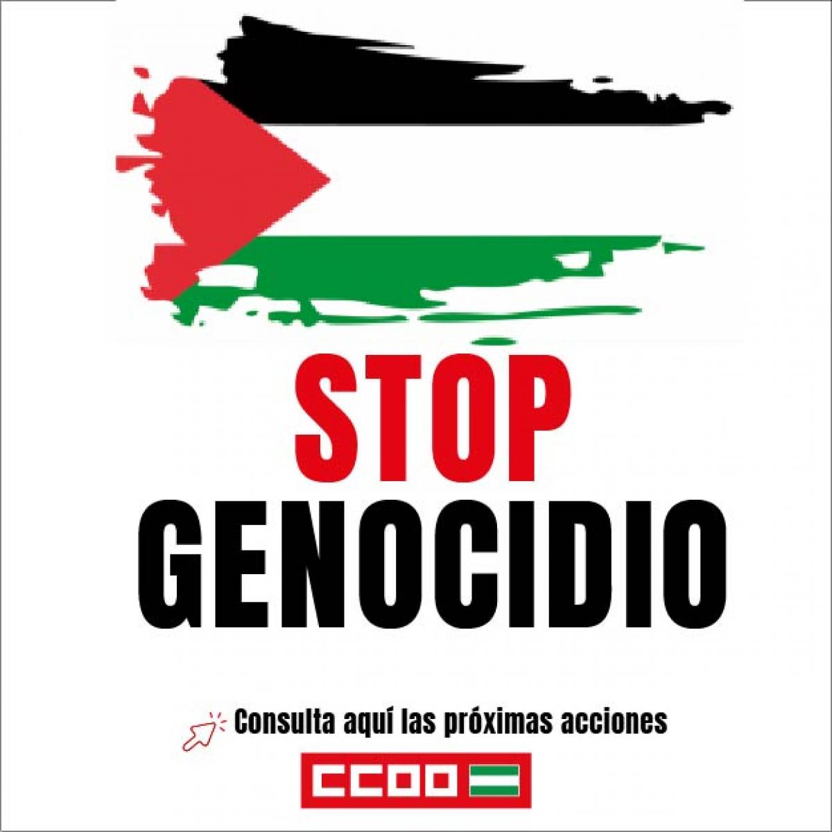 CCOO de Andalucía contra el Genocidio