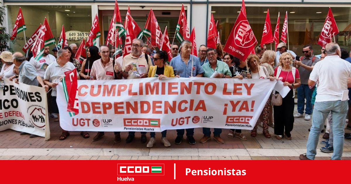 CCOO reivindica una vejez digna y el cumplimiento de los derechos de las personas mayores.