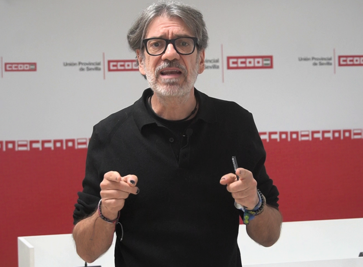 Jorge Carlos Lebrón, secretario de Empleo de CCOO de Sevilla.