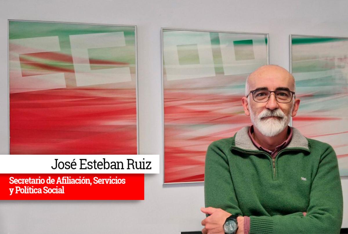 José Esteban Ruiz. Secretario de Afiliación, Servicios y Política Social de CCOO de Granada