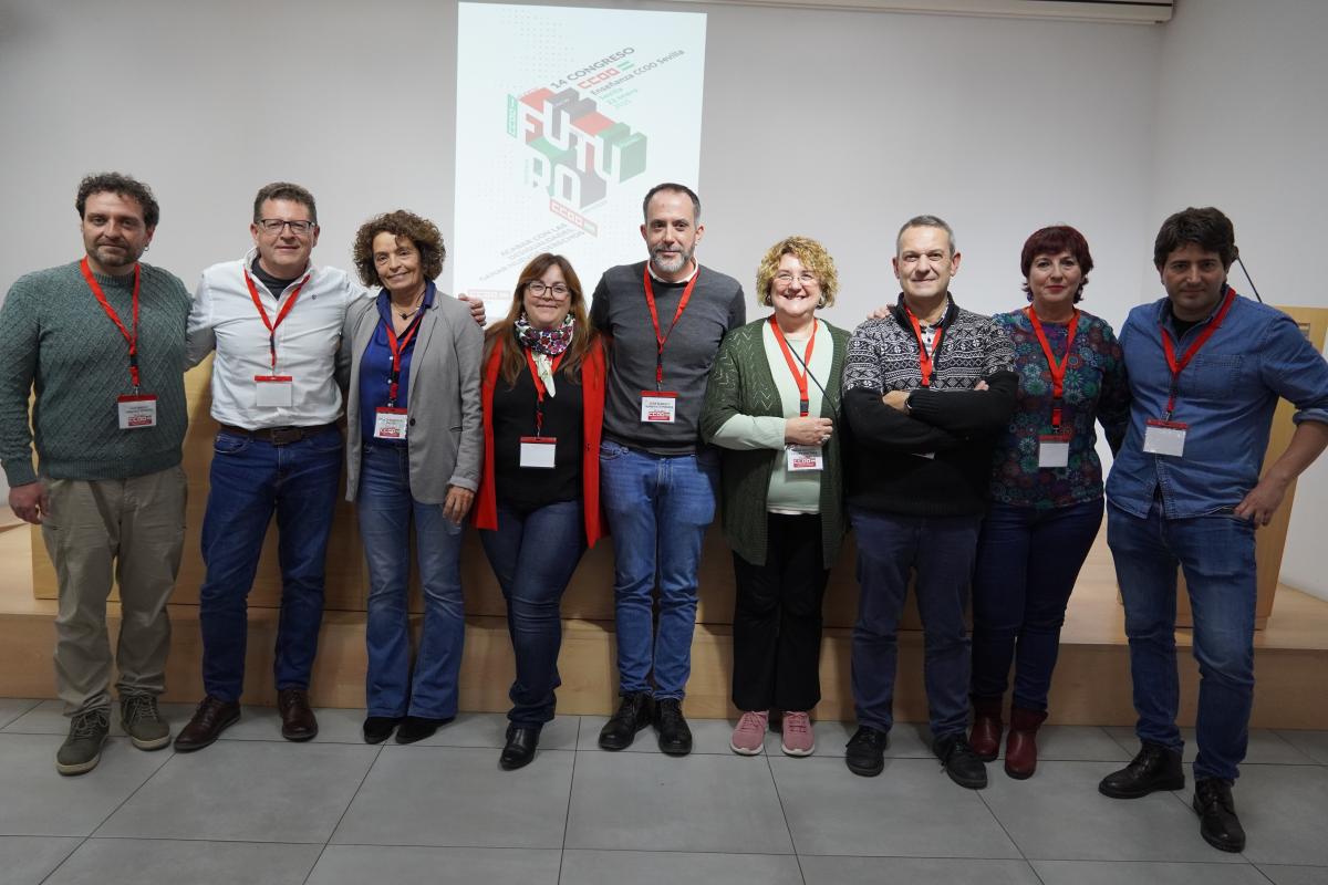 Nueva Ejecutiva del Sindicato Provincial de Enseanza de CCOO de Sevilla.