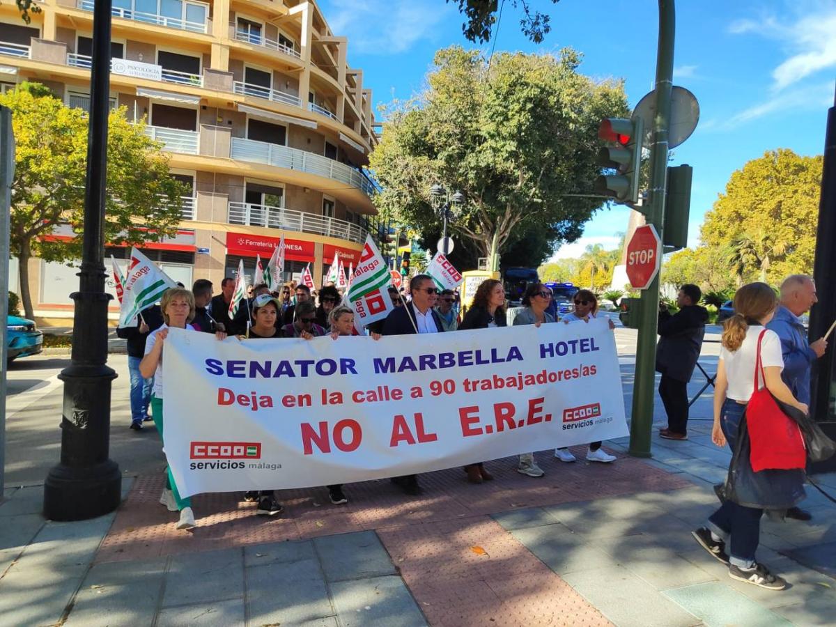 Apoyo de CCOO a los trabajadores y trabajadoras del Hotel Senator Marbella