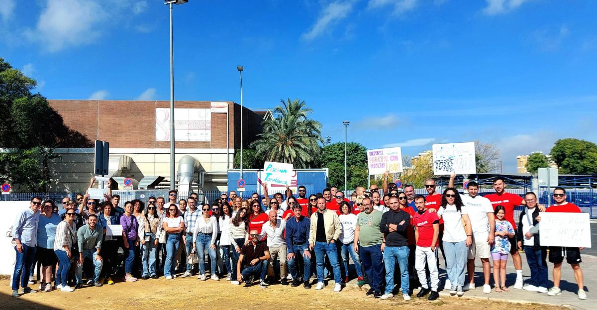 Concentración de plantilla del IMD.