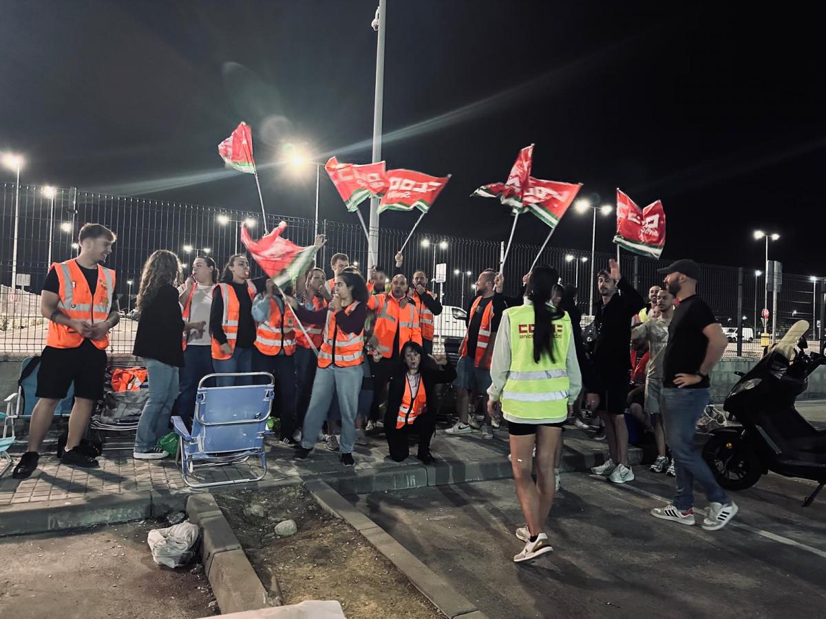 Huelga en el sector de operadores logísticos de Sevilla.