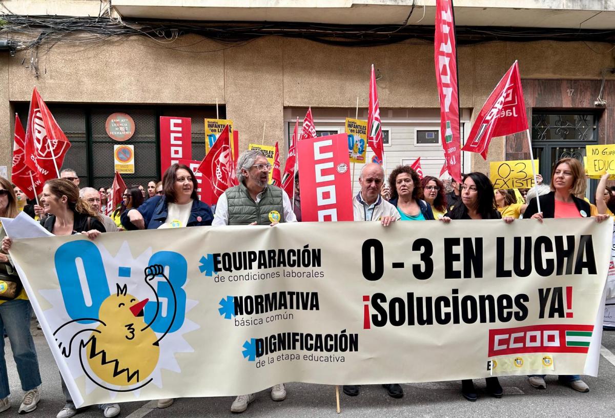 Concentración frente a la Delegación de Educación de la Junta de Andalucía