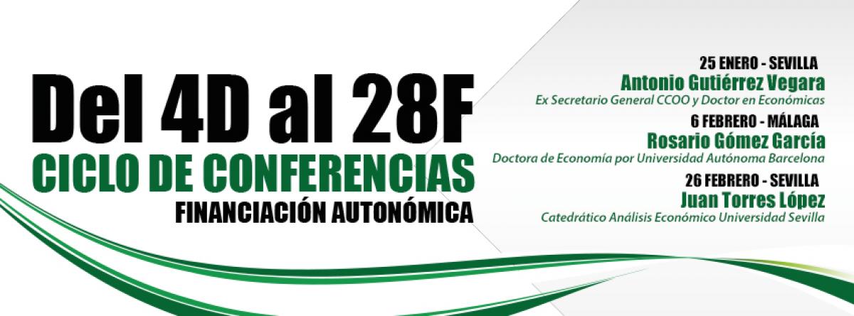 Ciclo de conferencias del 4D al 28F - Financiación Autonómica