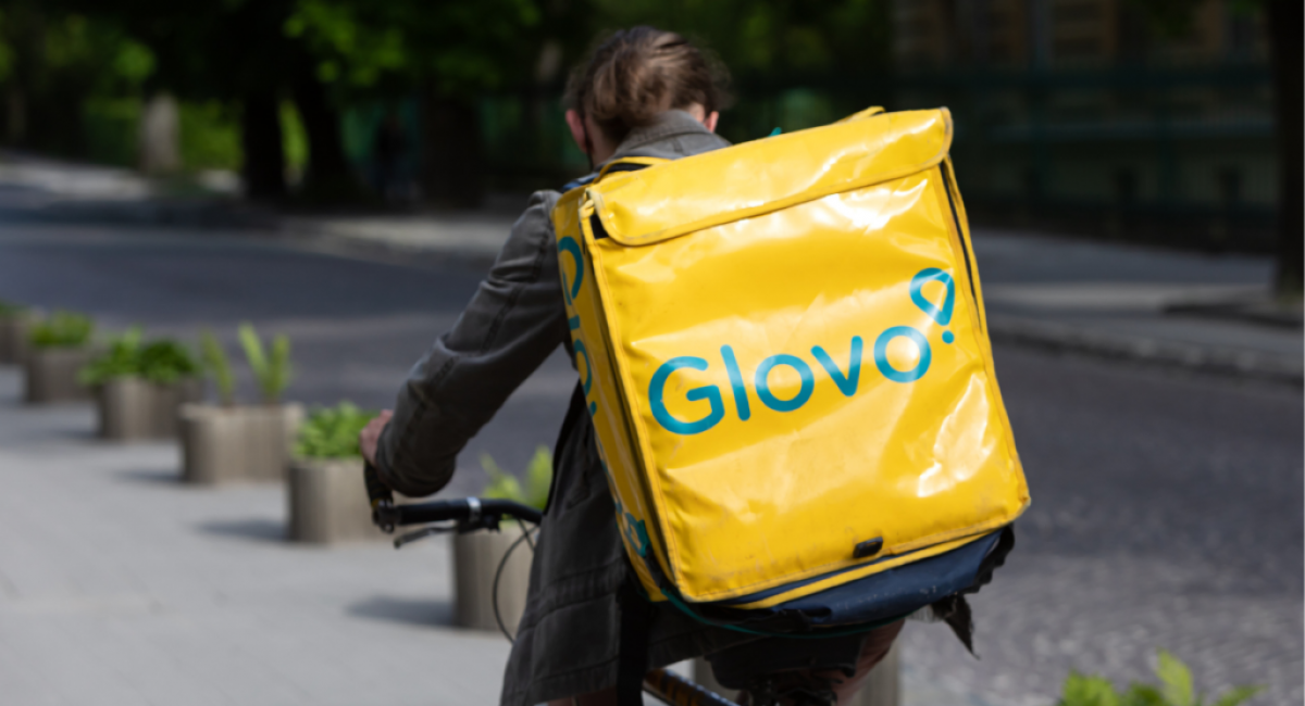 Trabajadora de Glovo.