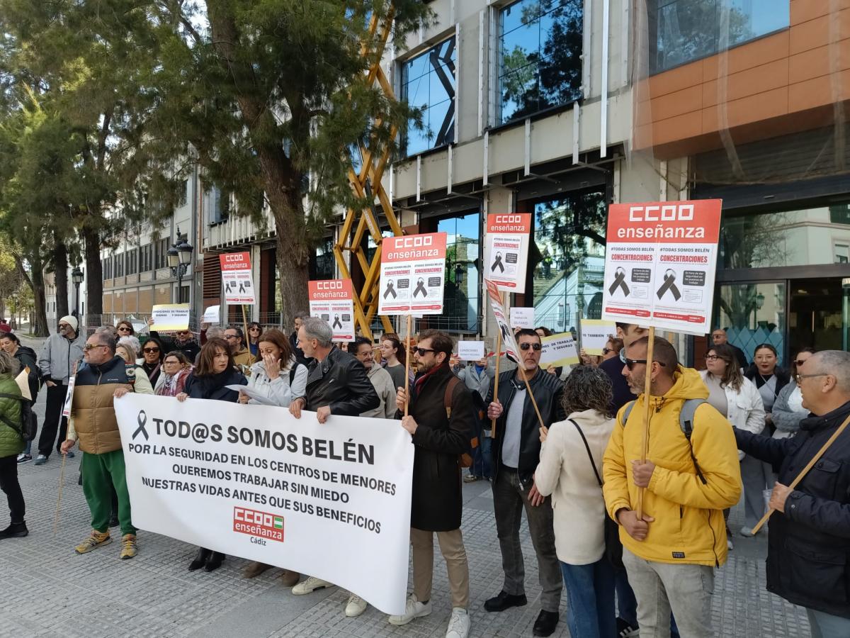 TODAS SOMOS BELN - CONCENTRACIN 19 MARZO CCOO ENSEANZA CDIZ