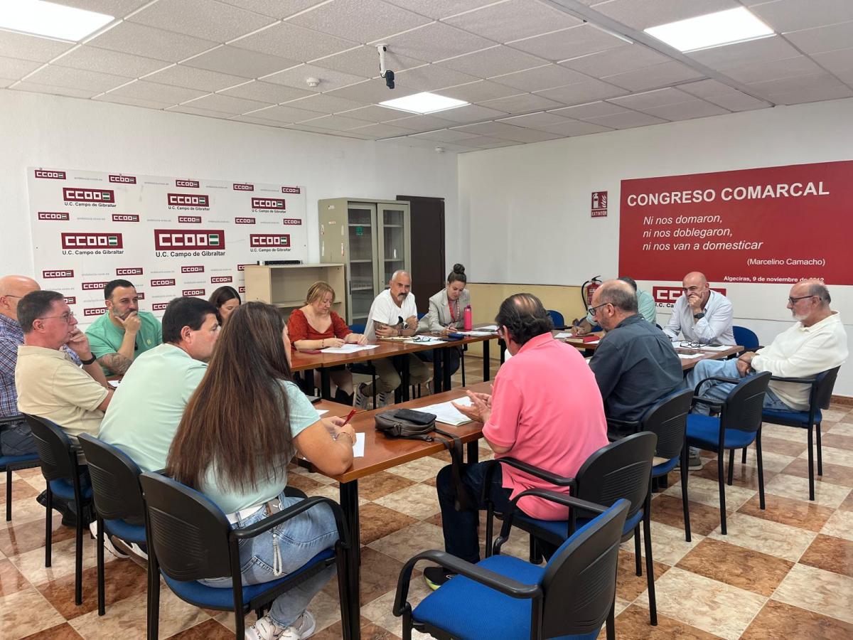 Responsables CCOO y UGT