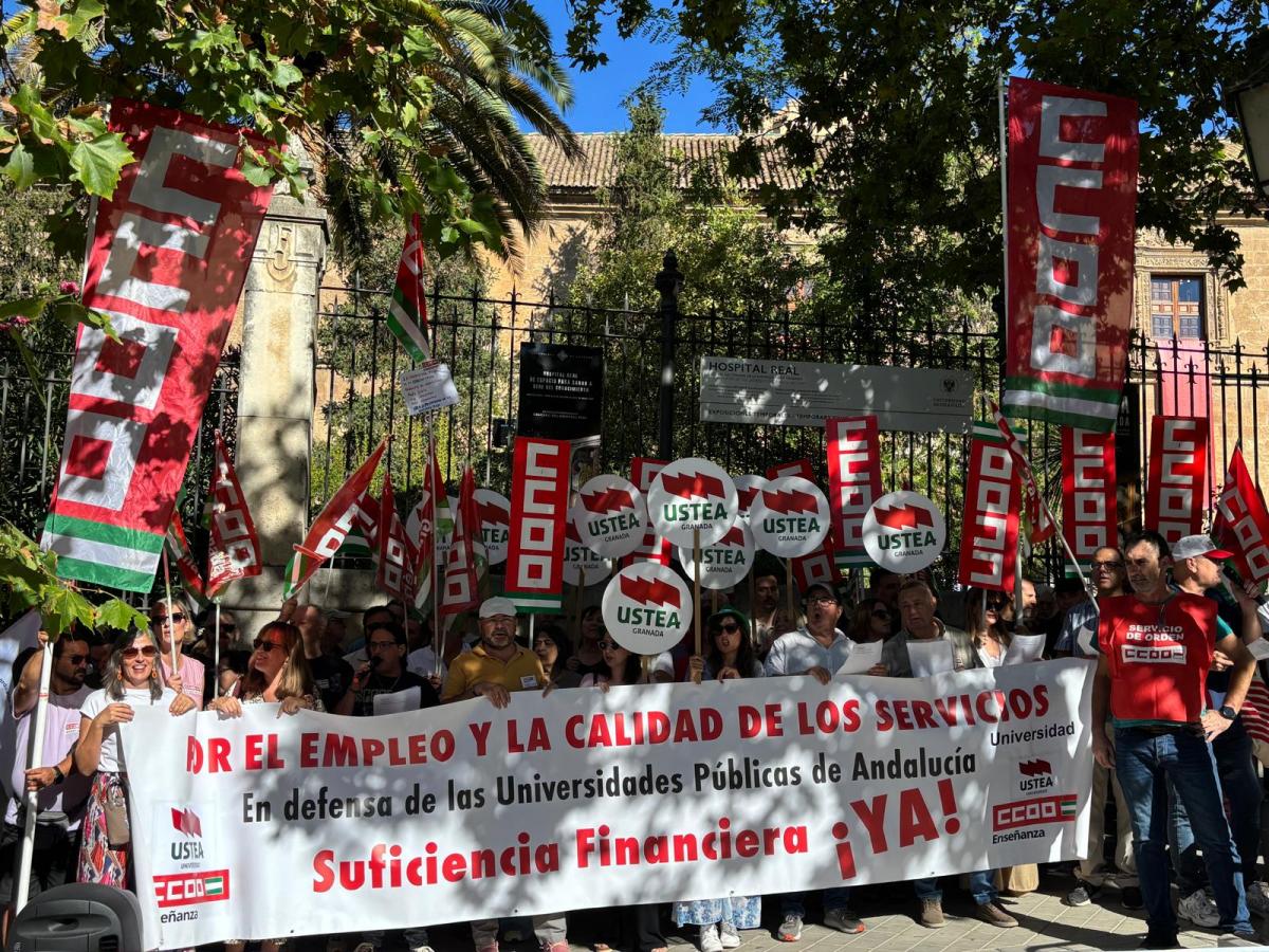 Concentración en Granada universidades
