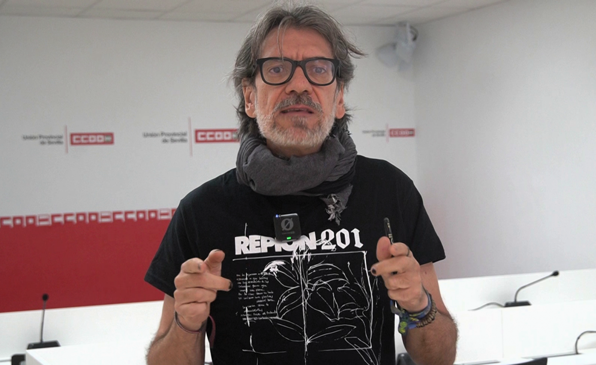 Jorge Carlos Lebrón, secretario de Empleo de CCOO de Sevilla.