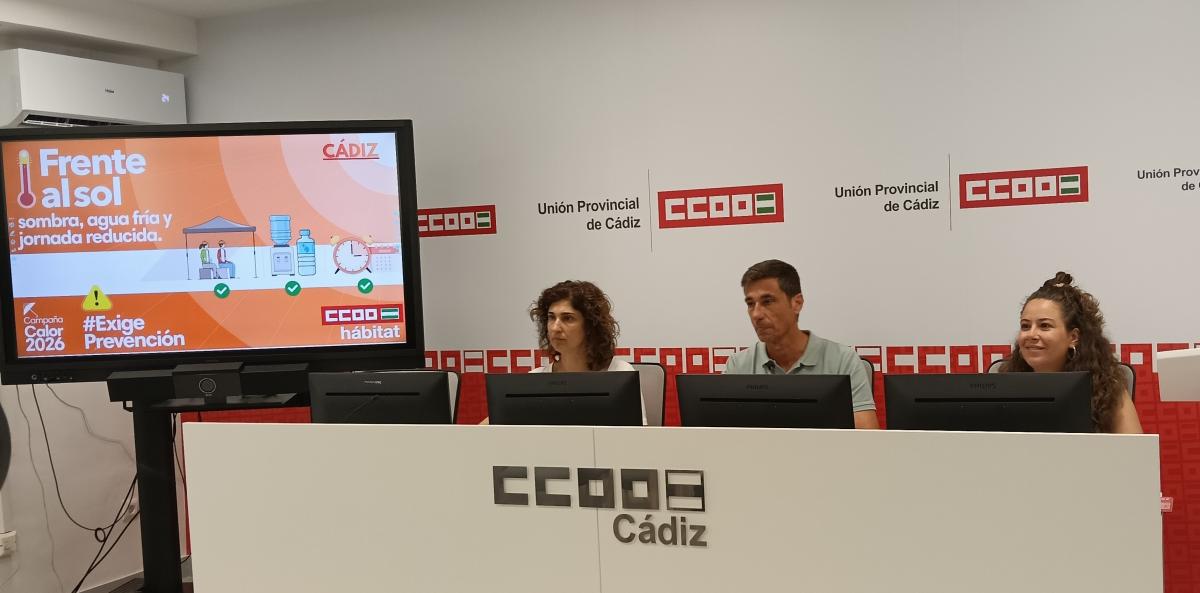 Momentos de la rueda de prensa "Frente al Sol exige prevención"