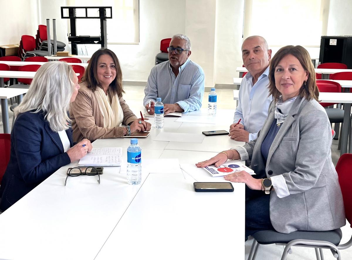 Momentos del encuentro CCOO y UGT