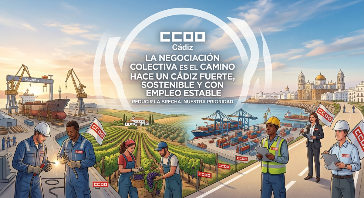 Cádiz sigue soportando una tasa de paro muy superior a las medias andaluza y estatal, que requiere políticas públicas específicas para acometer el desarrollo de sus notables potencialidades.