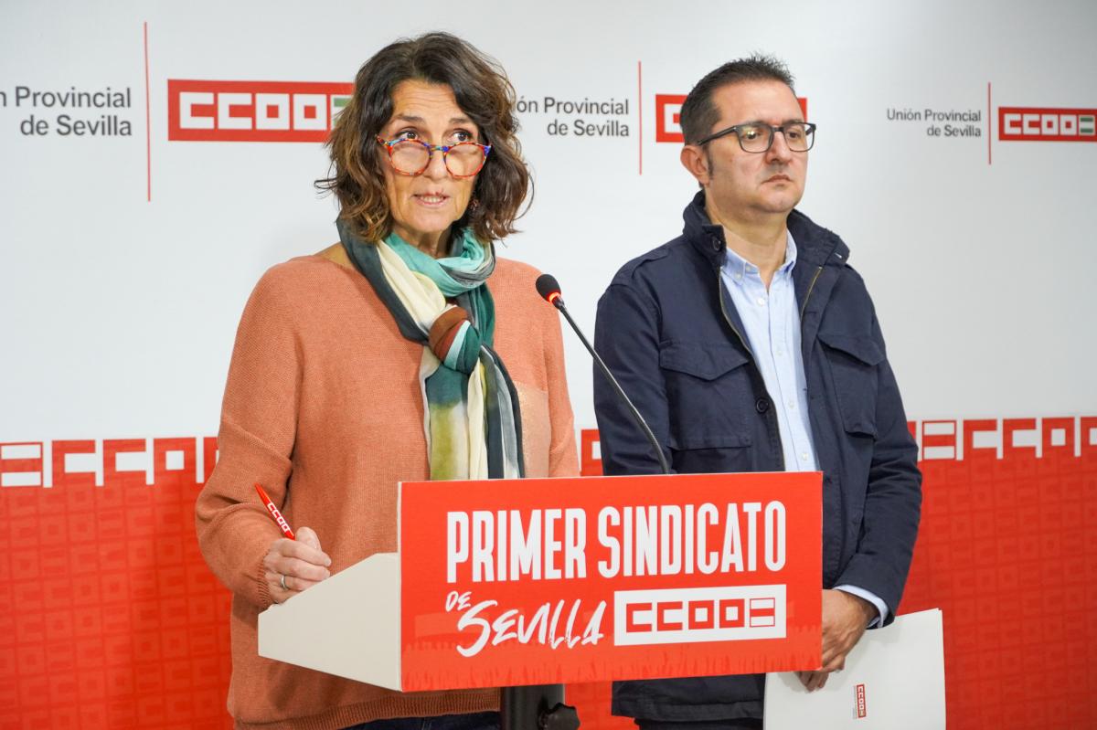 Mara Jos Morillo y Jos Manuel Gago, durante la rueda de prensa.