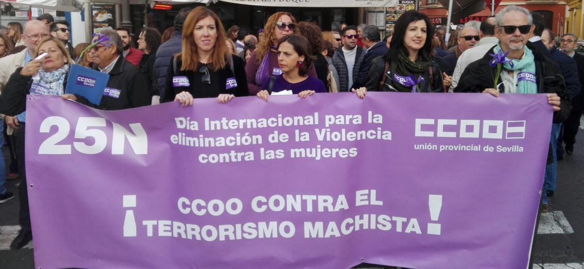 Concentración en Sevilla contra la violencia de género