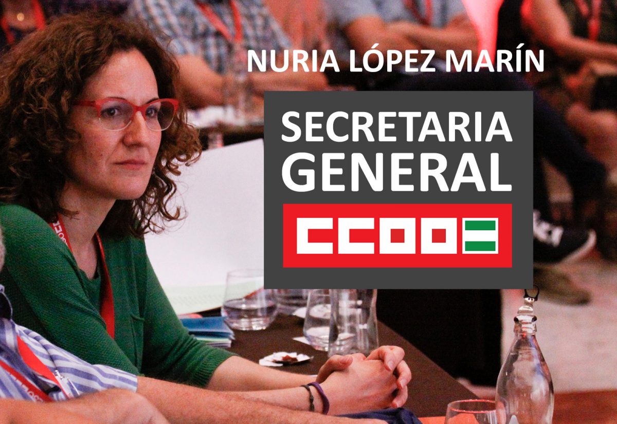 Nuria López Marín, secretaria general de CCOO Andalucía