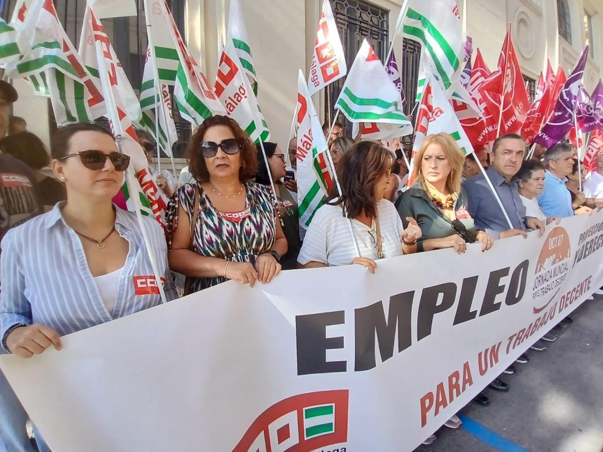 Concentración Día Mundial del Trabajo Decente