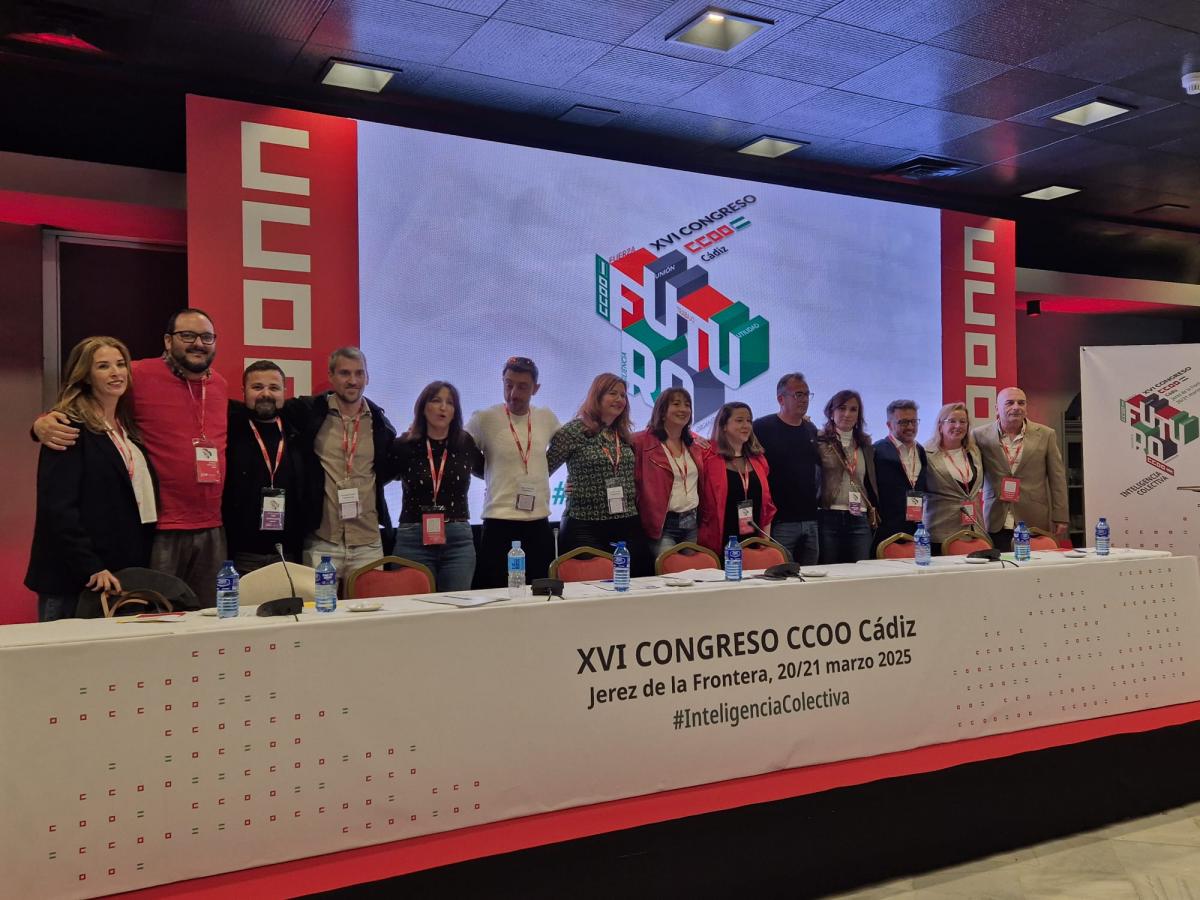 Nueva Ejecutiva Provincial: Juan Rodrguez, Mercedes Morales, Carlos Mayo, Carmen Boy, Paco Bentez, Loreto Martnez, Felipe Gonzlez, M. Jos Mercedes, David Prez, Silvia Gmez, Ral Mena, Cristina Agredano y Benjamn Garca