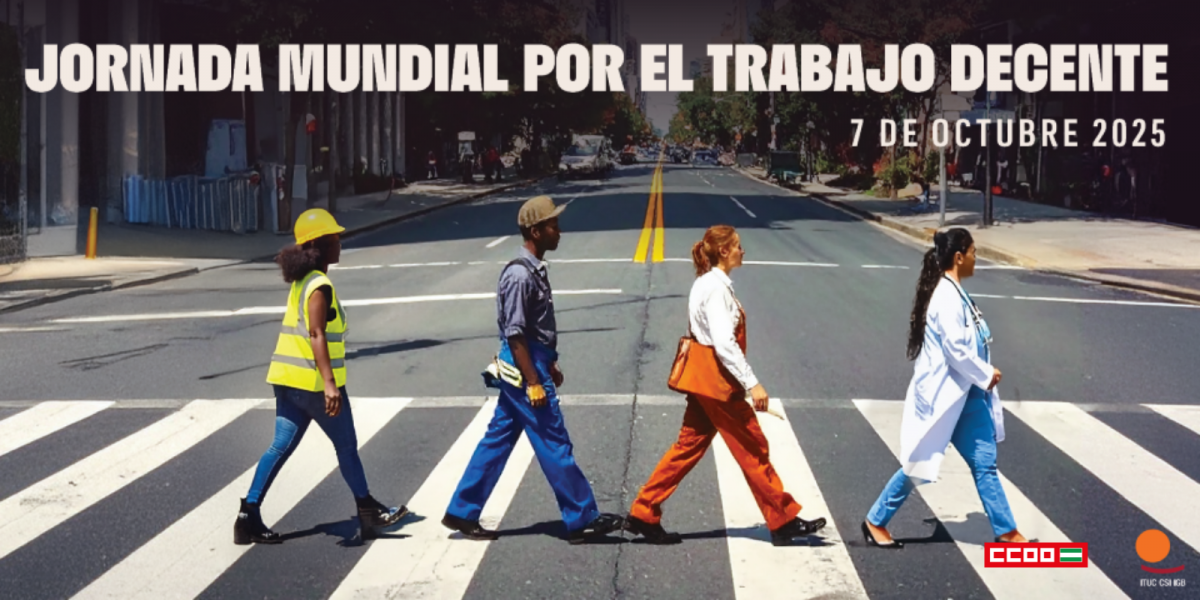 Imagen de la Jornada Mundial por el Trabajo Decente 2025