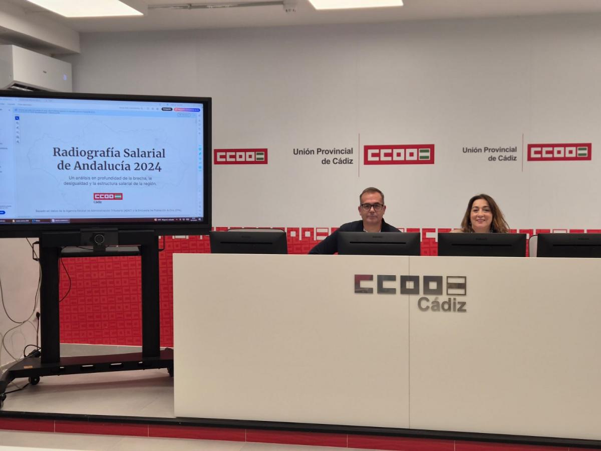 Presentación CCOO Cádiz del Informe de Salarios y Personas Asalariadas de la Provincia, año 2024"