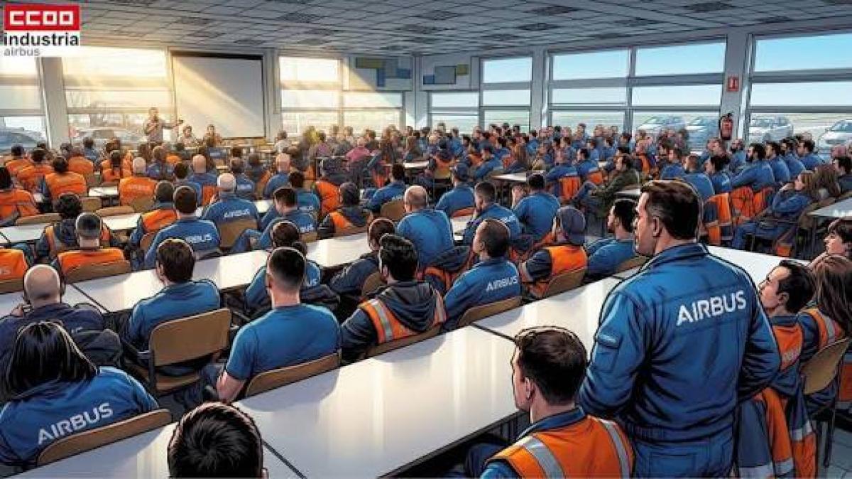 CCOO Airbus España está celebrando asambleas en todas las plantas de Airbus España, con el objetivo de explicar detalladamente el contenido del preacuerdo, resolver dudas y recoger la opinión de la plantilla.