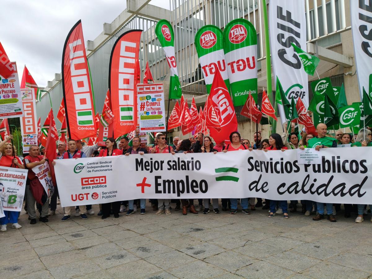 Los sindicatos reclaman negociación, mejora del empleo público y de los servicios públicos.