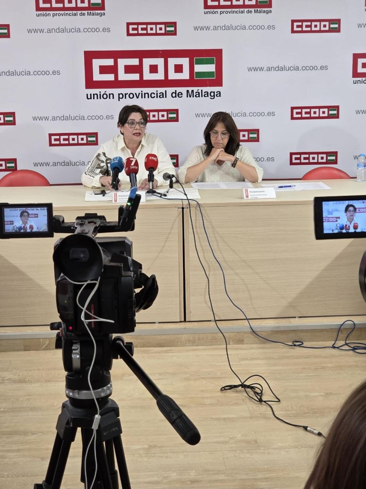 Rueda de prensa en Málaga