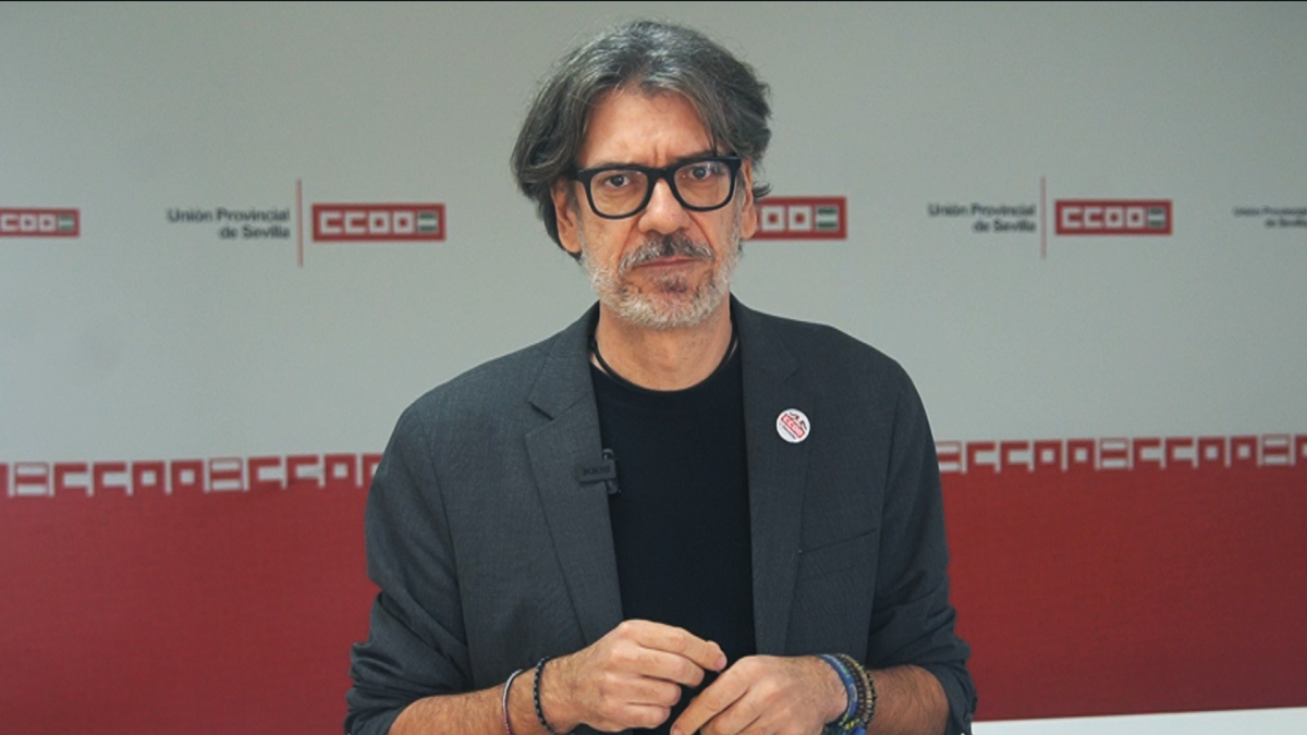 Jorge Lebrón, secretario de Empleo de CCOO de Sevilla.