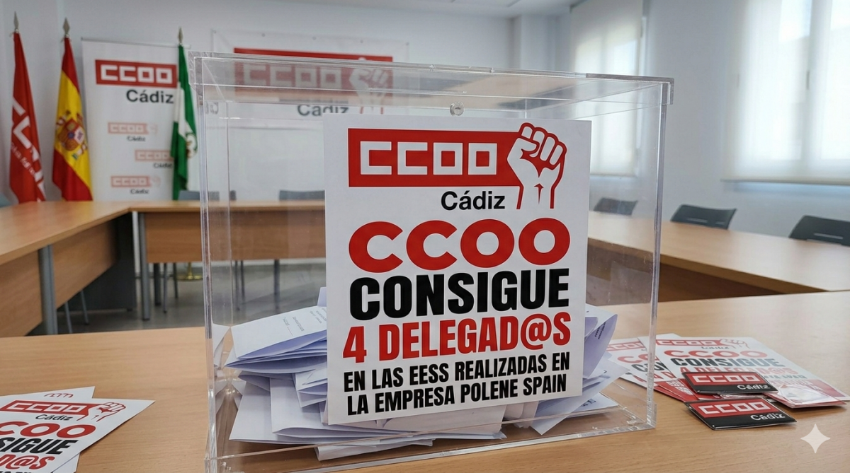 Agradecer a la plantilla de la empresa POLENE SPAIN, su participación en el proceso electoral