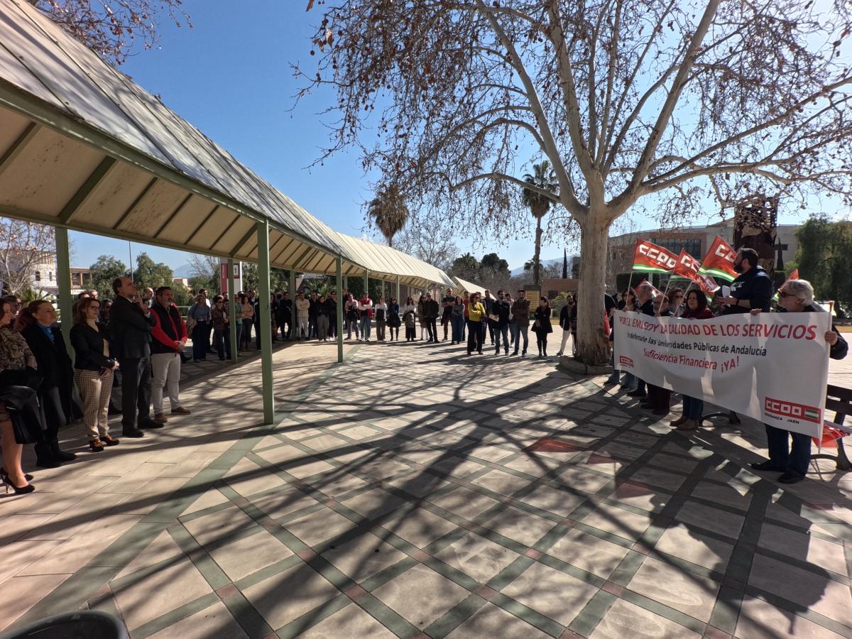 Movilizacin de CCOO en la Universidad de Jan