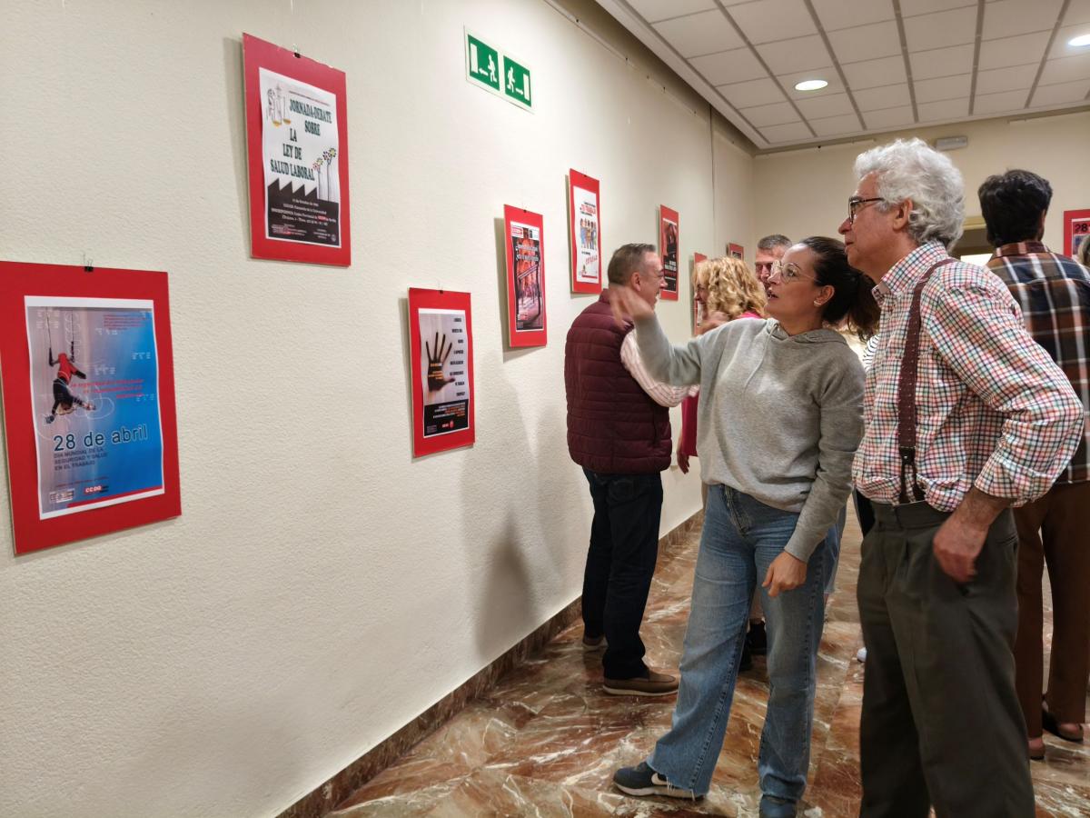La exposicin de carteles sobre Salud Laboral puede visitarse hasta finales de mayo en la sede de CCOO.