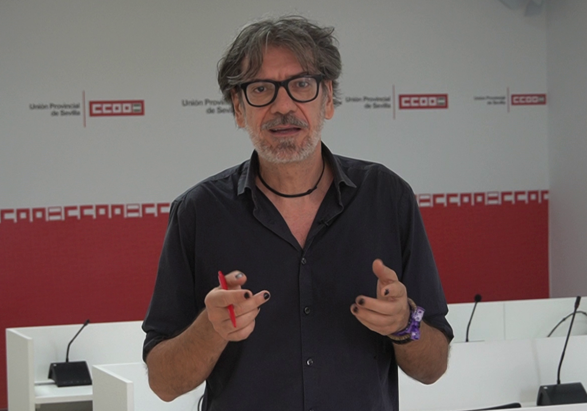 Jorge Carlos Lebró, secretario de Empleo de CCOO de Sevilla.