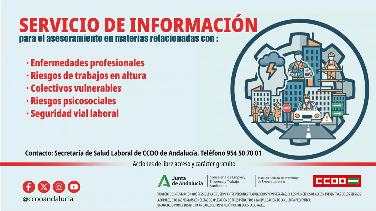 Cartel proyecto información para el asesoramiento en prevención de riesgos laborales 2026