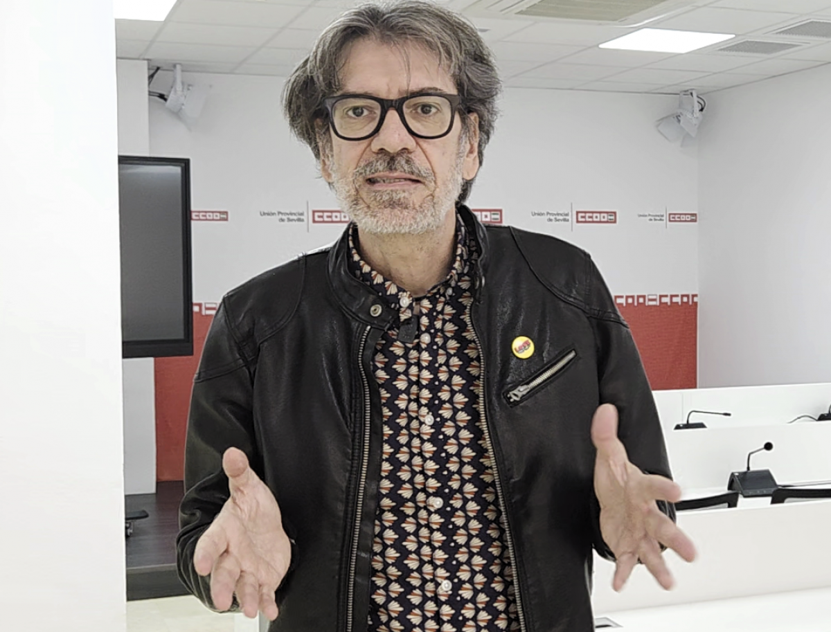 Jorge Carlos Lebrón, secretario de Empleo de CCOO de Sevilla.