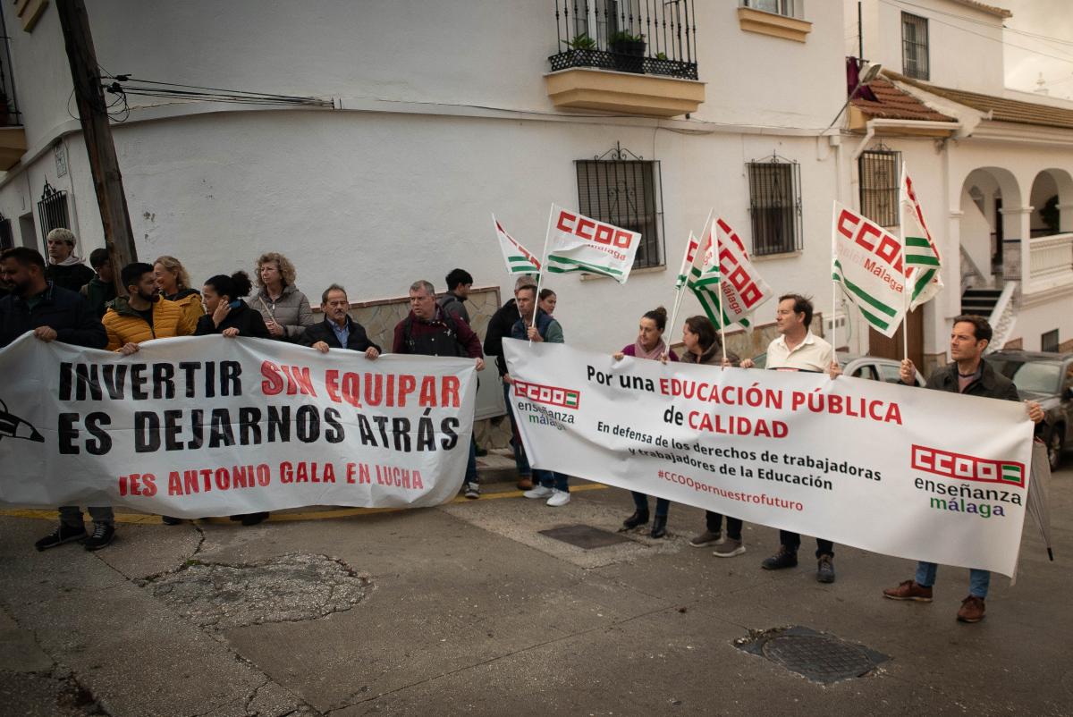 Concentración IES Antonio Gala (Alhaurín el Grande)