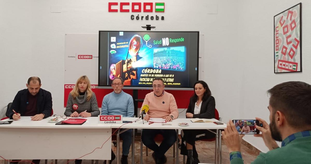 CCOO Cördoba remarca que todos los indicadores muestran el deterioro de la sanidad pública andaluza.