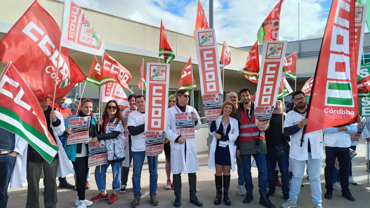 CCOO exigi en el Hospital de Pearroya el cumplimiento de los acuerdos del SAS.