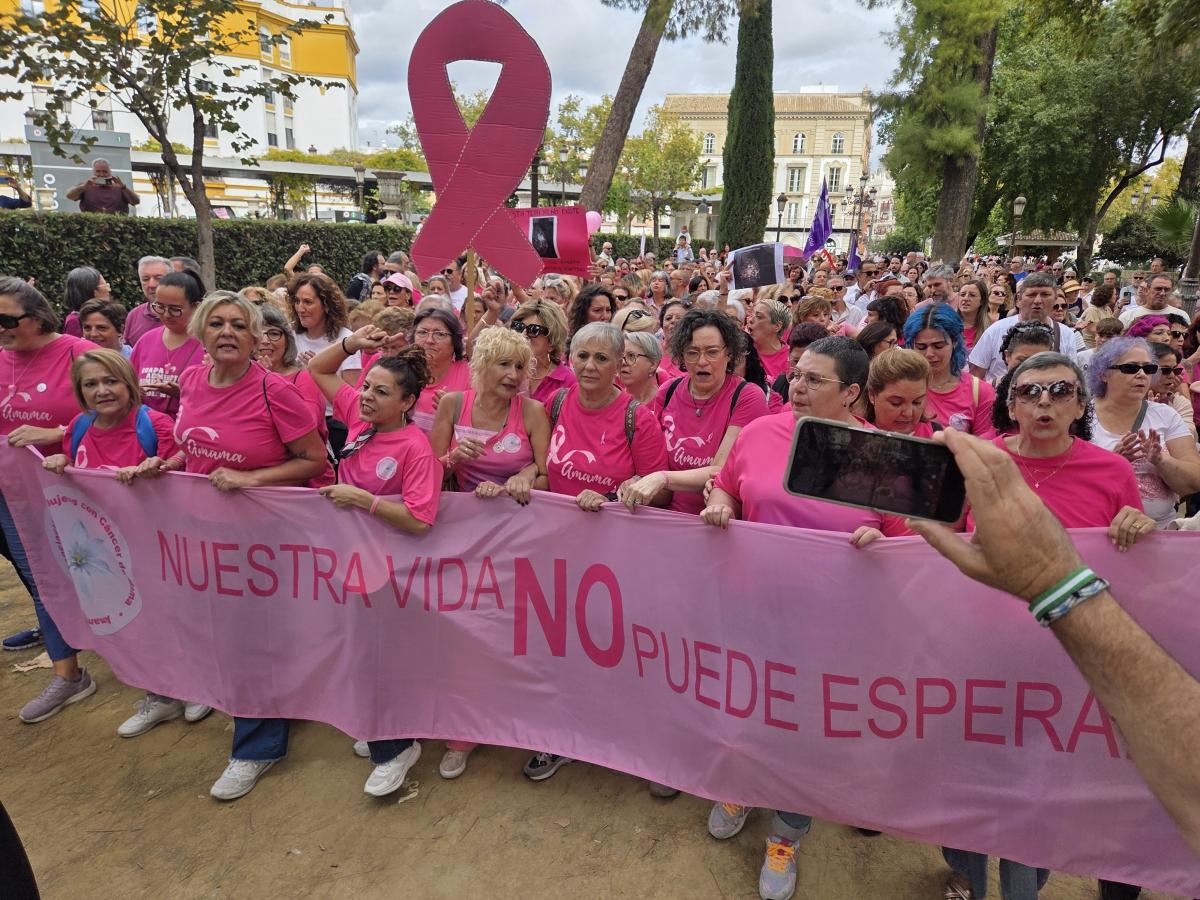 Imagen de archivo de la concentración contra la gestión de la Junta en los cribados.