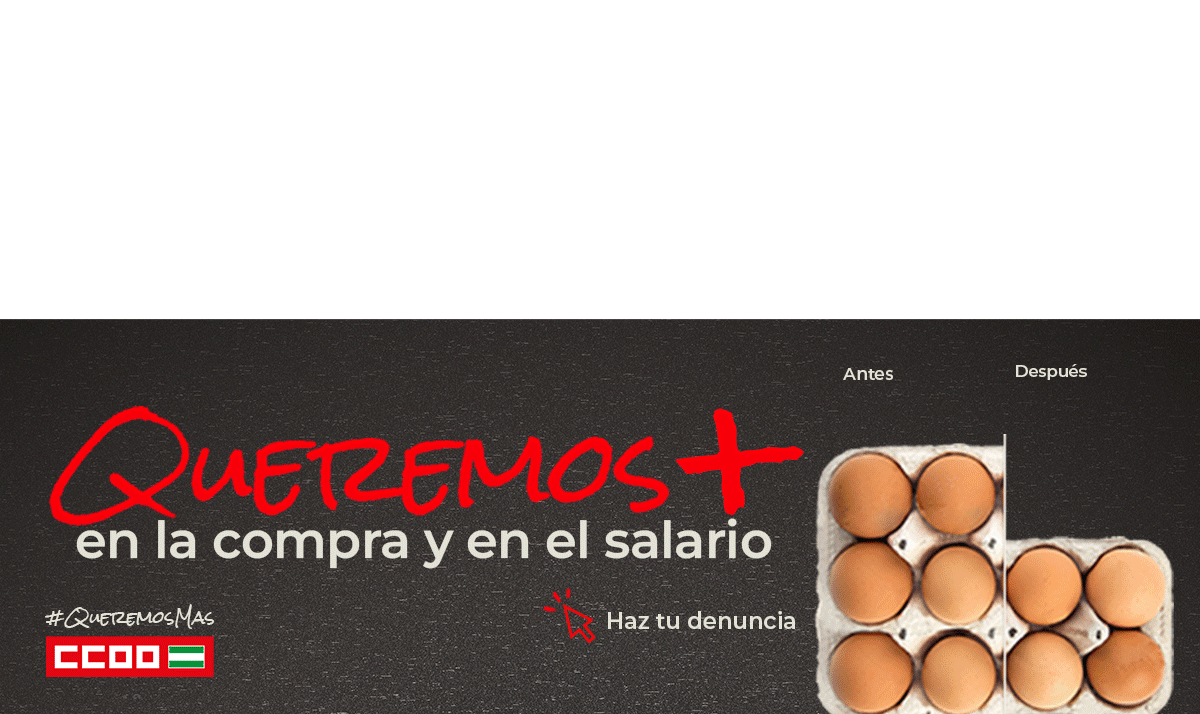 Campaa 'Queremos Ms' en la cesta de la compra y en los salarios