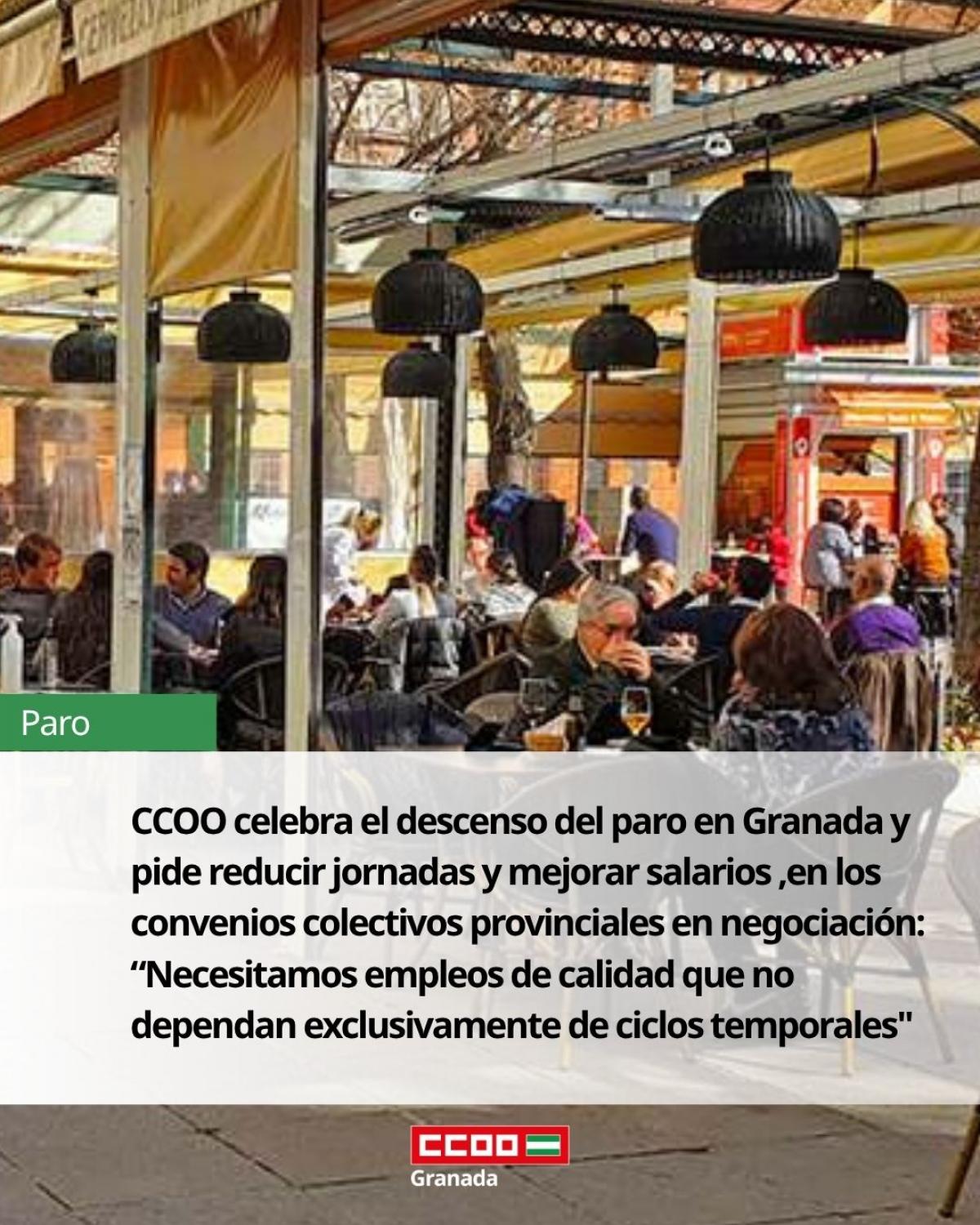 El paro baja en marzo en Granada en 1.187 personas