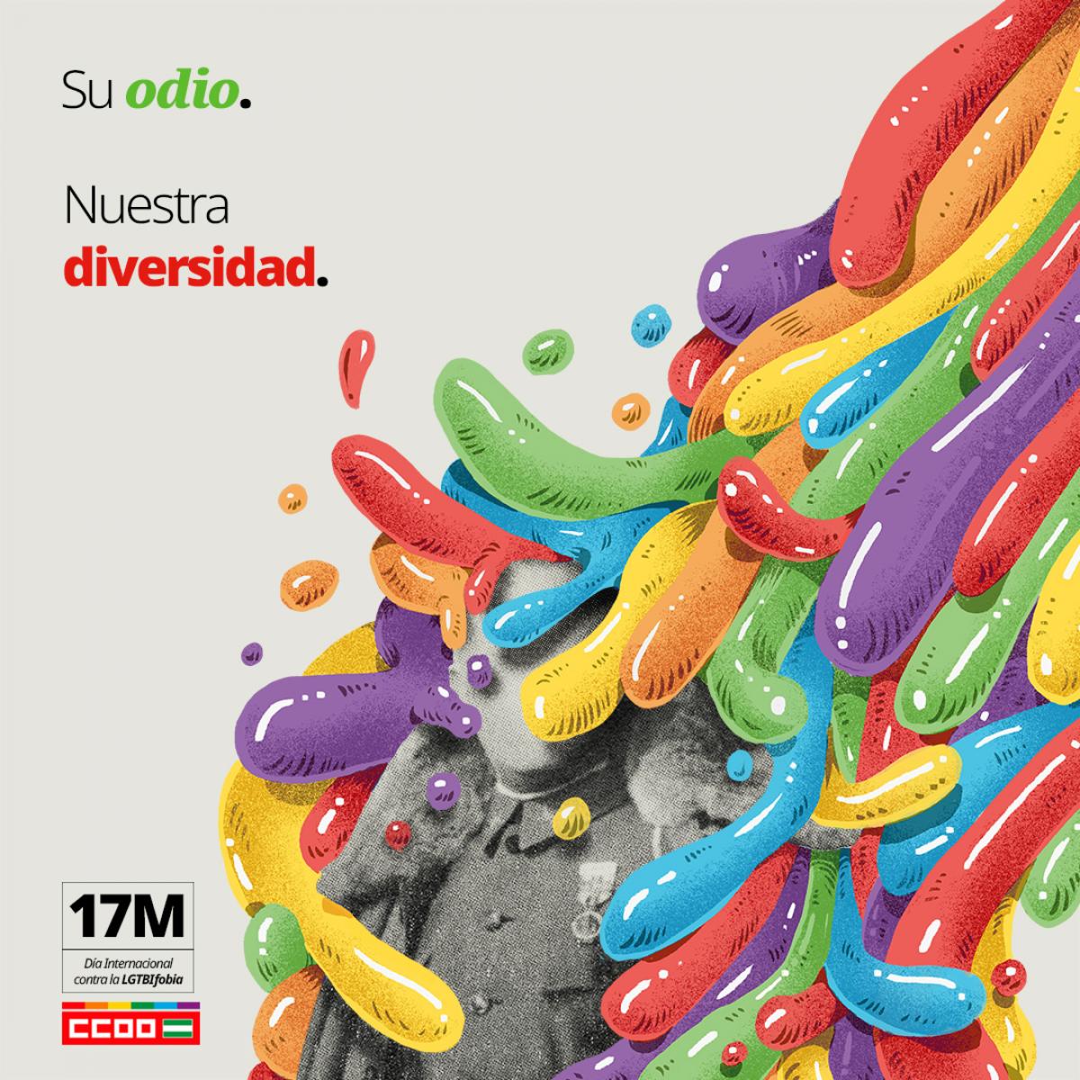 CCOO conmemora el 17M con un mensaje de integración y respeto a la diversidad.