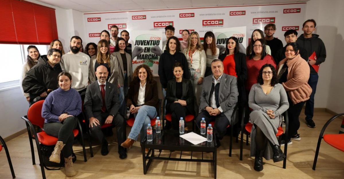 Encuentro de jóvenes organizado por CCOO de Andalucía en Málaga
