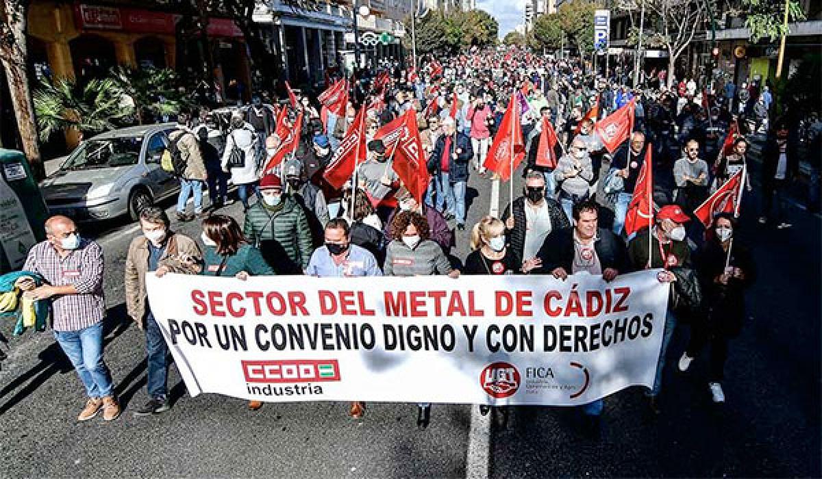 CCOO rechaza la propuesta de la patronal del Metal para el nuevo convenio colectivo de Cádiz